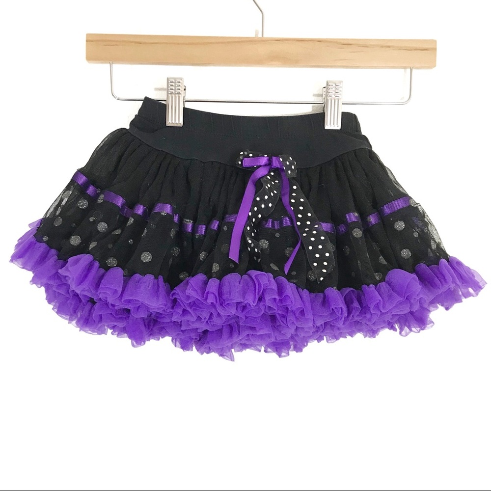 Jona Michelle Tutu Polka Dots Black Purple